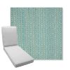 Picture of Posh Aqua | Boxed Chaise Lounge Cushion - Sunbrella© Fabric