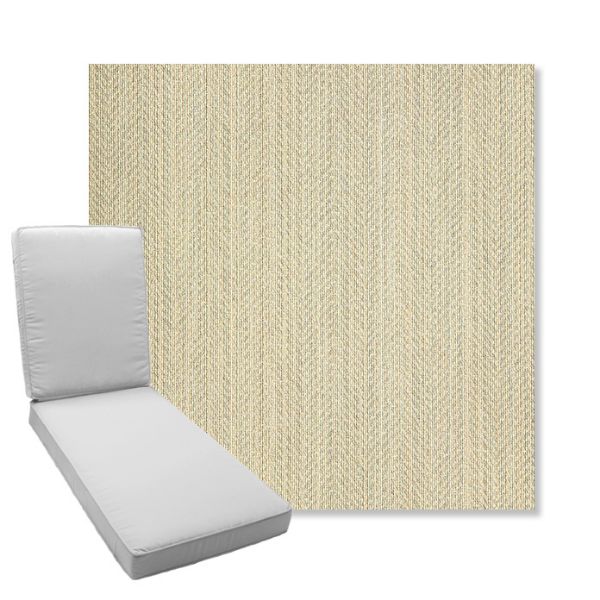 Picture of Posh Dove | Boxed Chaise Lounge Cushion - Sunbrella© Fabric