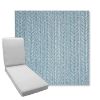 Picture of Posh Sky | Boxed Chaise Lounge Cushion - Sunbrella© Fabric