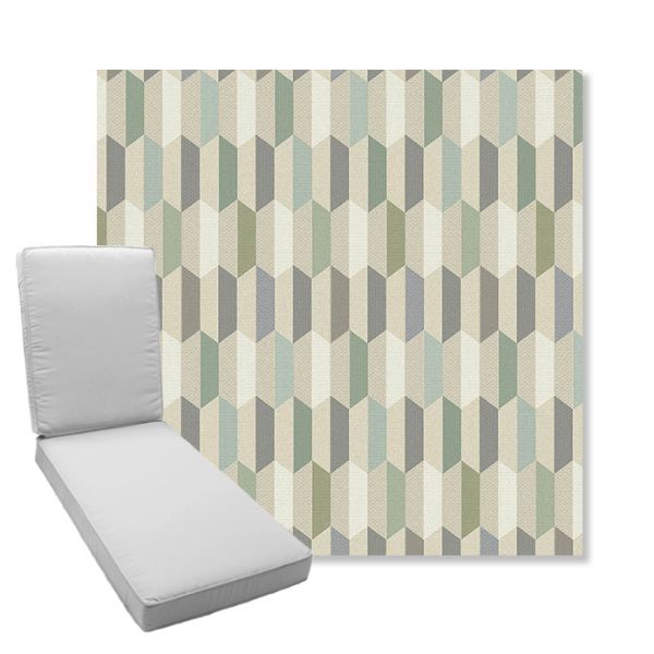 Picture of Precise Spring | Boxed Chaise Lounge Cushion - Sunbrella© Fabric