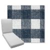 Picture of Preso Indigo | Boxed Chaise Lounge Cushion - Sunbrella© Fabric