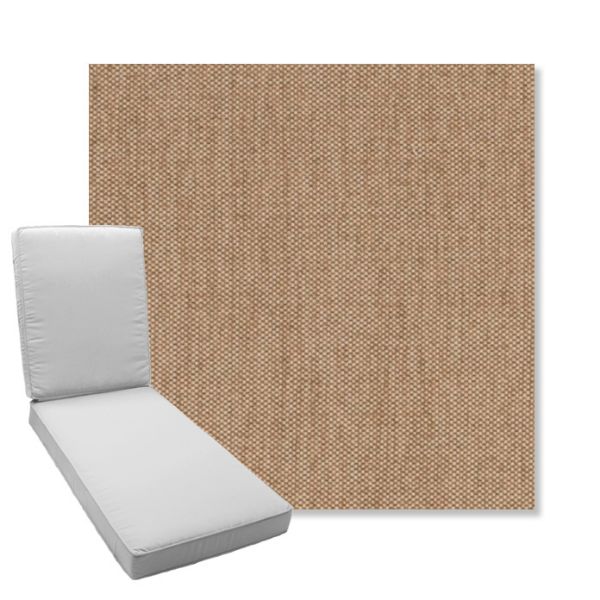 Picture of Proof Camel | Boxed Chaise Lounge Cushion - Sunbrella© Fabric