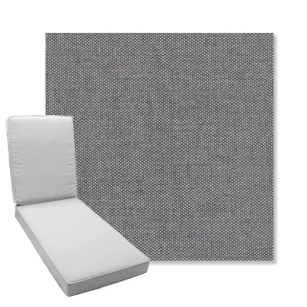 Picture of Proof Slate | Boxed Chaise Lounge Cushion - Sunbrella© Fabric