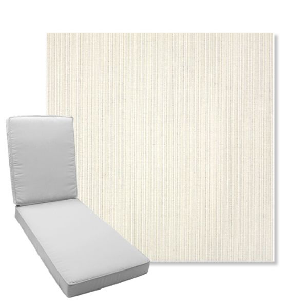 Picture of Proven Ivory | Boxed Chaise Lounge Cushion - Sunbrella© Fabric