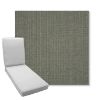 Picture of Proven Olive | Boxed Chaise Lounge Cushion - Sunbrella© Fabric