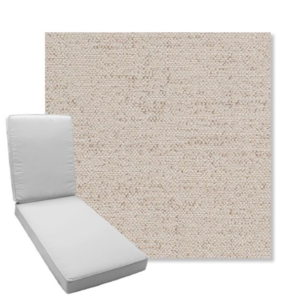 Picture of Rafi Oat | Boxed Chaise Lounge Cushion - Sunbrella© Fabric