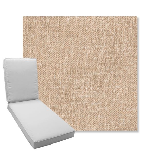 Picture of Rafi Sand | Boxed Chaise Lounge Cushion - Sunbrella© Fabric