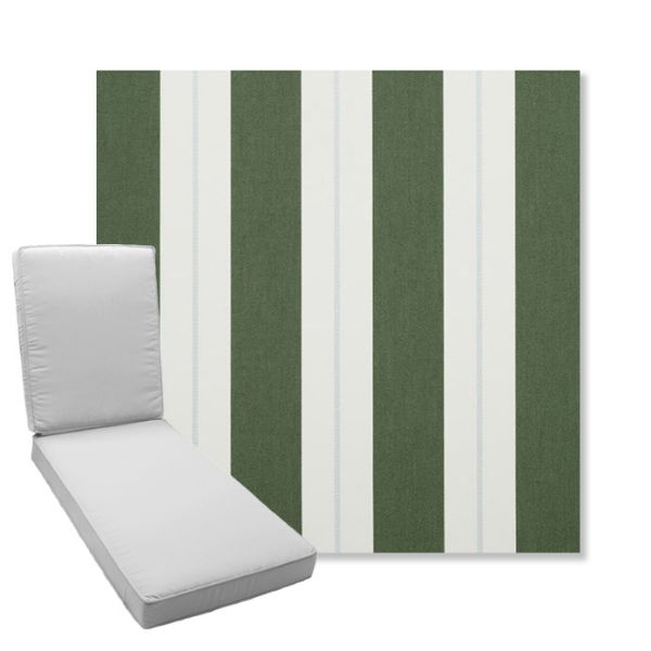 Picture of Relate Ivy | Boxed Chaise Lounge Cushion - Sunbrella© Fabric