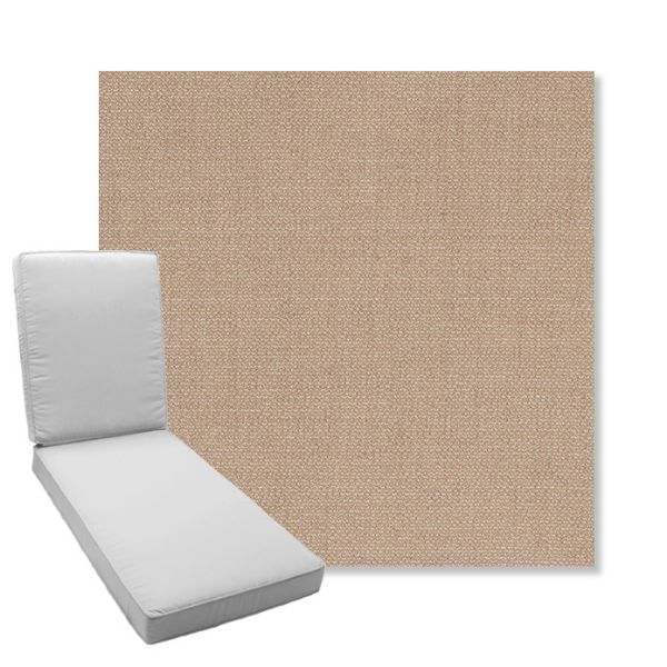 Picture of Remix Camel | Boxed Chaise Lounge Cushion - Sunbrella© Fabric