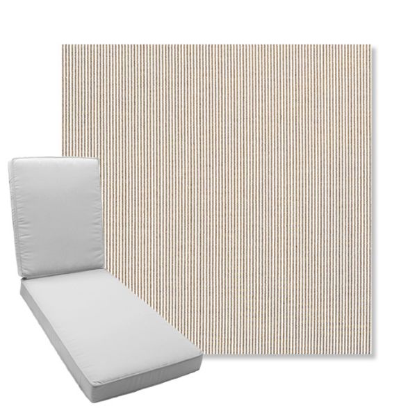 Picture of Replay Char | Boxed Chaise Lounge Cushion - Sunbrella© Fabric