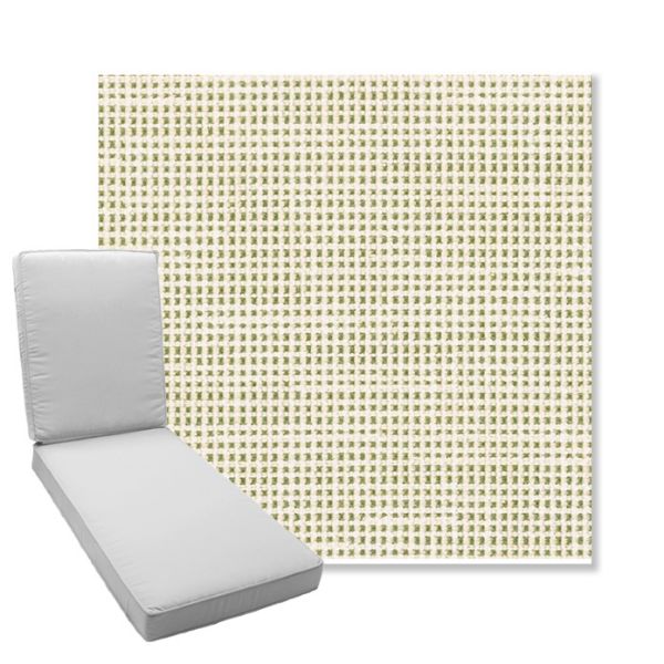 Picture of Rest Meadow | Boxed Chaise Lounge Cushion - Sunbrella© Fabric