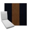 Picture of Rothko Bourbon Blue | Boxed Chaise Lounge Cushion - Sunbrella© Fabric