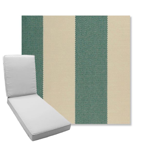 Picture of Rothko Mermaid | Boxed Chaise Lounge Cushion - Sunbrella© Fabric