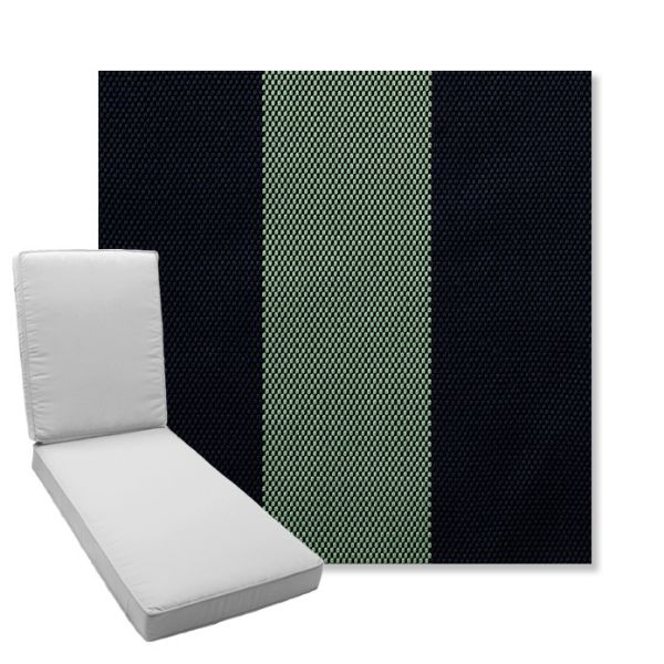 Picture of Rothko Mint Julep | Boxed Chaise Lounge Cushion - Sunbrella© Fabric