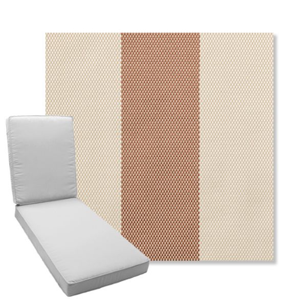 Picture of Rothko Pink Lady | Boxed Chaise Lounge Cushion - Sunbrella© Fabric