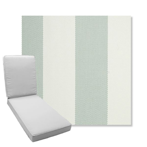 Picture of Rothko Seahorse | Boxed Chaise Lounge Cushion - Sunbrella© Fabric