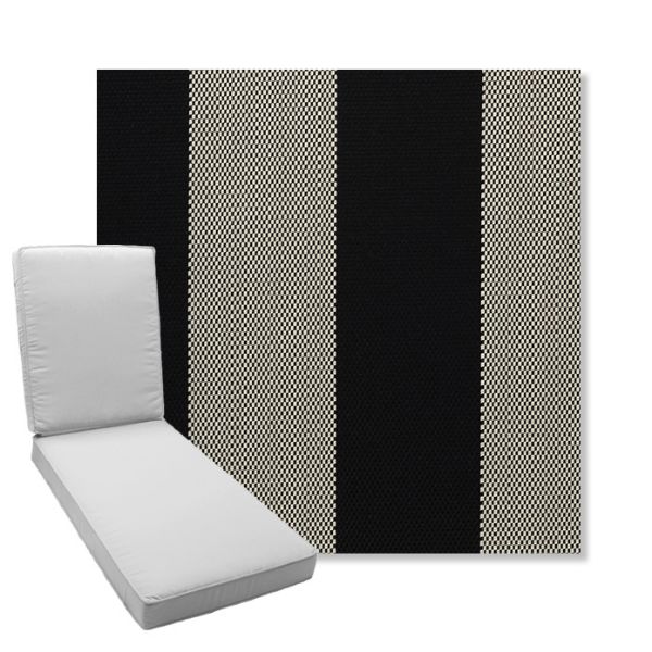 Picture of Rothko Stone Harbor | Boxed Chaise Lounge Cushion - Sunbrella© Fabric