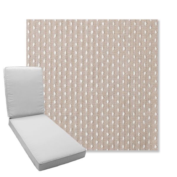 Picture of Royale Silk | Boxed Chaise Lounge Cushion - Sunbrella© Fabric