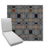Picture of Rubix Vintage Denim | Boxed Chaise Lounge Cushion - Sunbrella© Fabric
