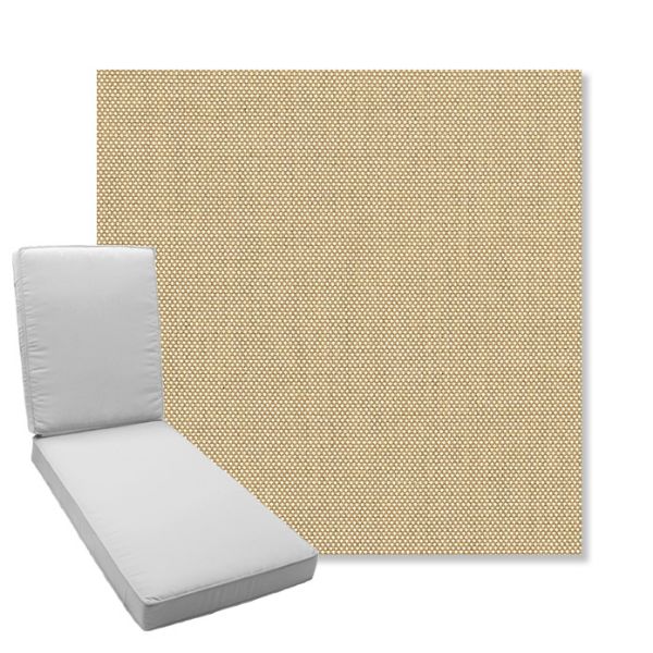 Picture of Sailcloth Sahara | Boxed Chaise Lounge Cushion - Sunbrella© Fabric