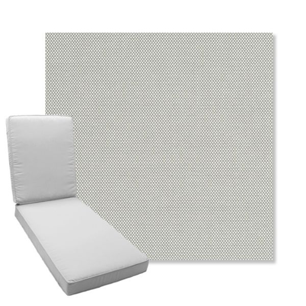 Picture of Sailcloth Seagull | Boxed Chaise Lounge Cushion - Sunbrella© Fabric