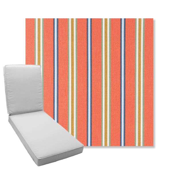 Picture of Saltillo Sedona | Boxed Chaise Lounge Cushion - Sunbrella© Fabric