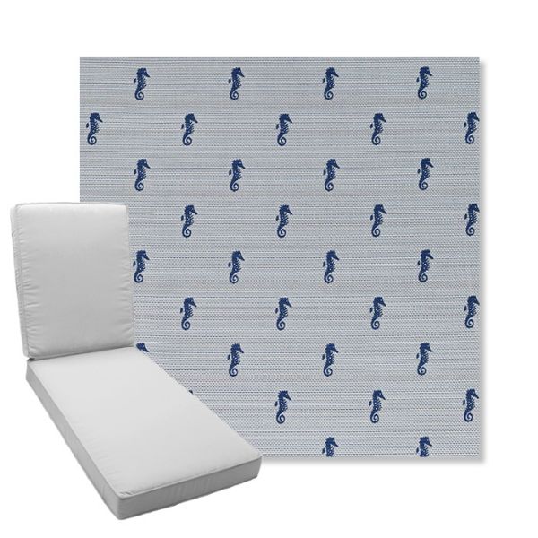 Picture of Schooner Neptune | Boxed Chaise Lounge Cushion - Sunbrella© Fabric