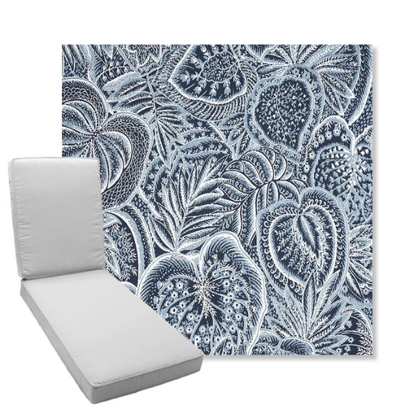 Picture of Sensibility Harbor | Boxed Chaise Lounge Cushion - Sunbrella© Fabric