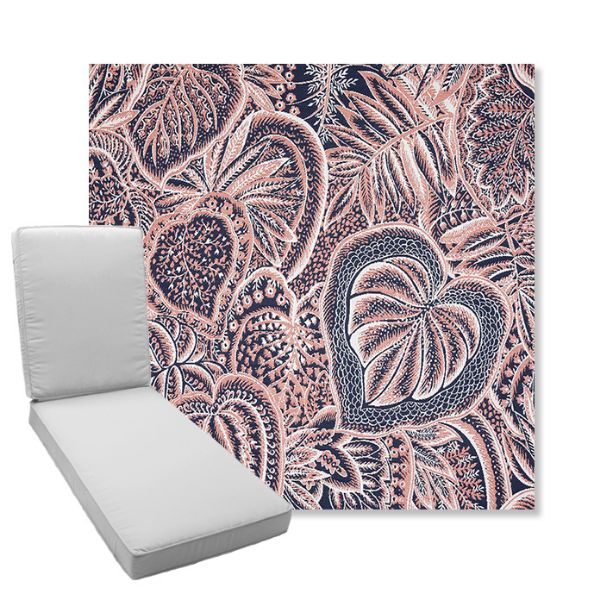 Picture of Sensibility Splendor | Boxed Chaise Lounge Cushion - Sunbrella© Fabric