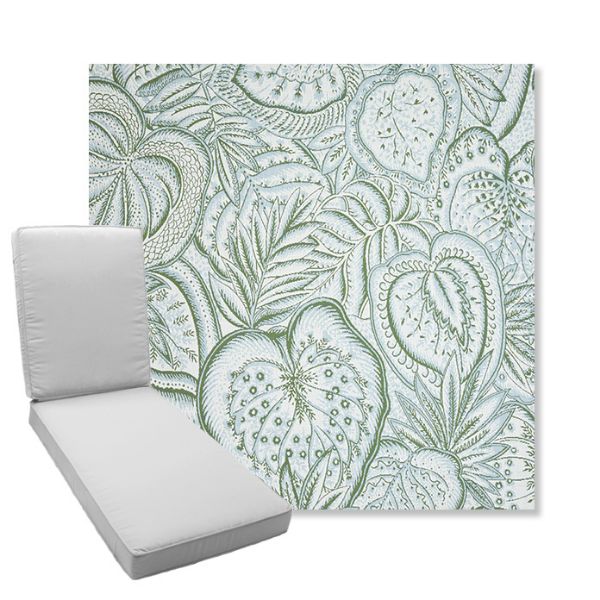 Picture of Sensibilty Spring | Boxed Chaise Lounge Cushion - Sunbrella© Fabric