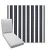 Picture of Shore Navy | Boxed Chaise Lounge Cushion - Sunbrella© Fabric