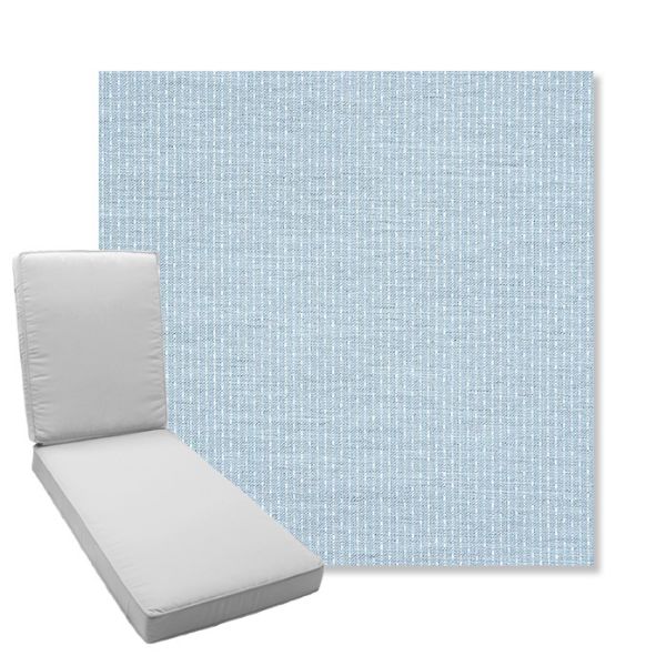 Picture of Solo Ocean | Boxed Chaise Lounge Cushion - Sunbrella© Fabric