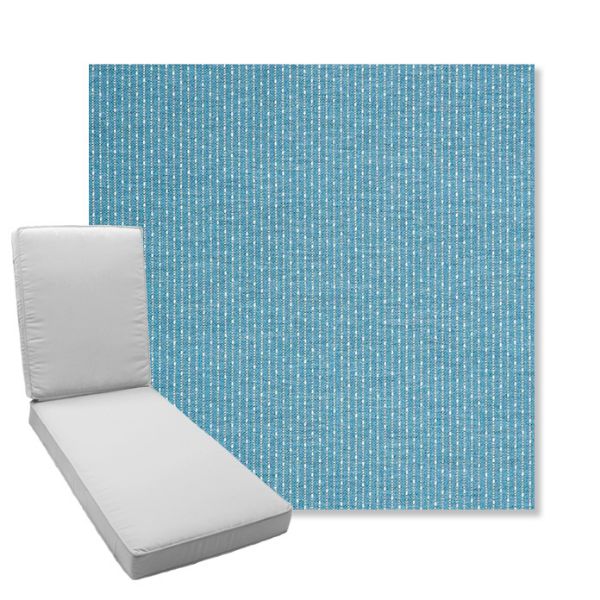Picture of Solo Sky | Boxed Chaise Lounge Cushion - Sunbrella© Fabric