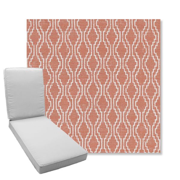Picture of Solve Clay | Boxed Chaise Lounge Cushion - Sunbrella© Fabric