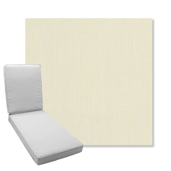 Picture of Spectrum Eggshell | Boxed Chaise Lounge Cushion - Sunbrella© Fabric