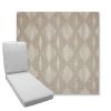 Picture of Spinner Diamond Pebble | Boxed Chaise Lounge Cushion - Sunbrella© Fabric