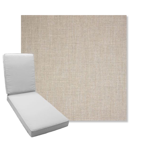 Picture of Switch Flax | Boxed Chaise Lounge Cushion - Sunbrella© Fabric