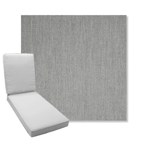 Picture of Switch Silver | Boxed Chaise Lounge Cushion - Sunbrella© Fabric