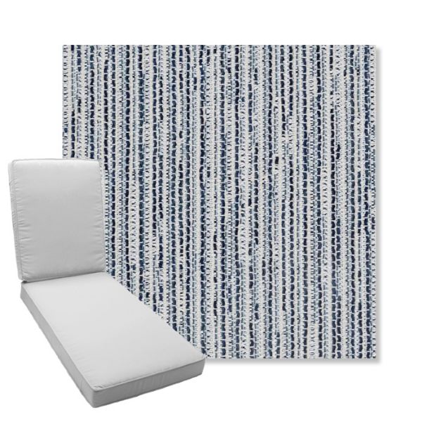 Picture of Tectonic Coastal | Boxed Chaise Lounge Cushion - Sunbrella© Fabric