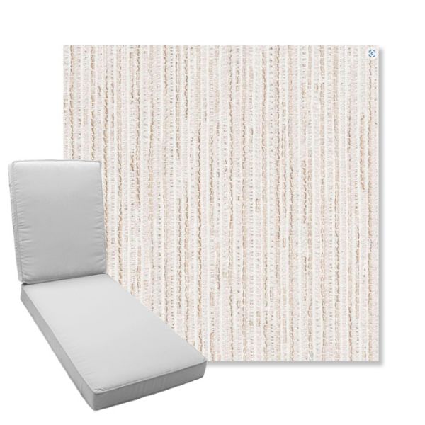 Picture of Tectonic Parchment | Boxed Chaise Lounge Cushion - Sunbrella© Fabric