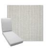 Picture of Ticking Fog | Boxed Chaise Lounge Cushion - Sunbrella© Fabric