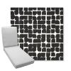 Picture of Toggle Inkblot | Boxed Chaise Lounge Cushion - Sunbrella© Fabric