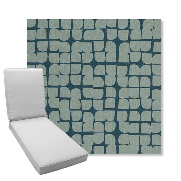 Picture of Toggle Splash | Boxed Chaise Lounge Cushion - Sunbrella© Fabric