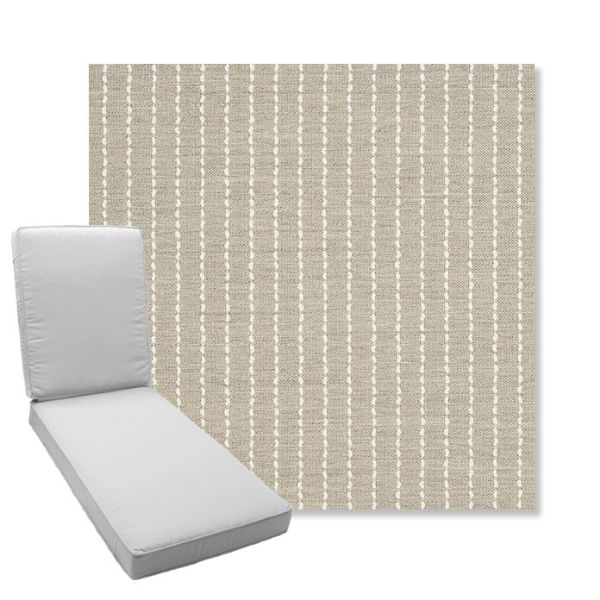 Picture of Trail Dove | Boxed Chaise Lounge Cushion - Sunbrella© Fabric