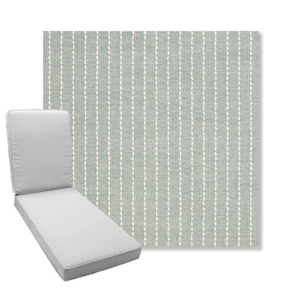 Picture of Trail Sky | Boxed Chaise Lounge Cushion - Sunbrella© Fabric