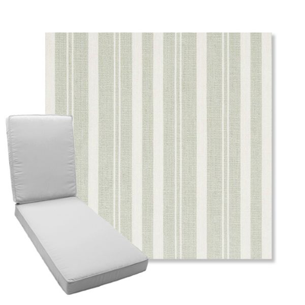 Picture of Tranquil Sage | Boxed Chaise Lounge Cushion - Sunbrella© Fabric