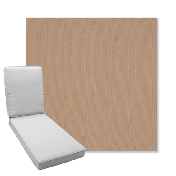Picture of Tucker Sweet Tea | Boxed Chaise Lounge Cushion - Sunbrella© Fabric
