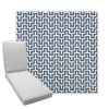 Picture of Underline Denim | Boxed Chaise Lounge Cushion - Sunbrella© Fabric