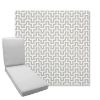 Picture of Underline Dove | Boxed Chaise Lounge Cushion - Sunbrella© Fabric