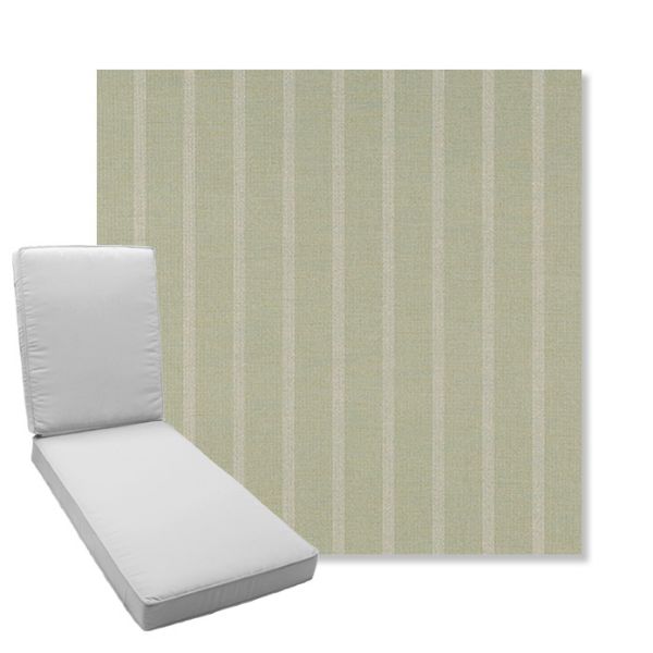 Picture of Unwind Rainwashed | Boxed Chaise Lounge Cushion - Sunbrella© Fabric